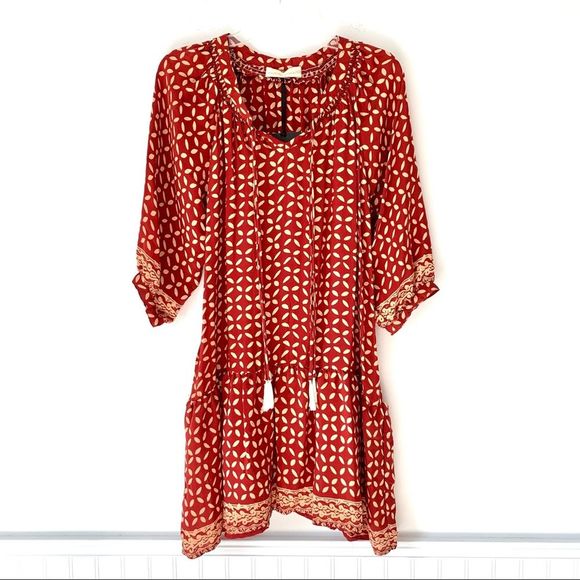 natalie martin Dresses & Skirts - Natalie Martin NWTs Silk Dress Sand Dollar Rust S